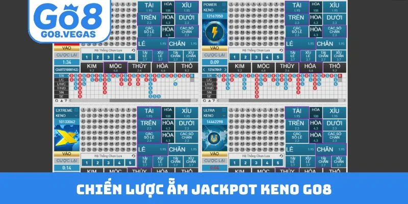 Chiến lược ẵm jackpot Keno GO8