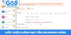 Nạp Tiền GO8 - Hướng Dẫn 8 Phương Thức Giao Dịch Nhanh Chóng