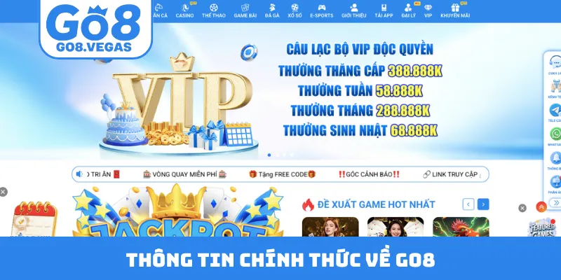 Thông tin chính thức về GO8